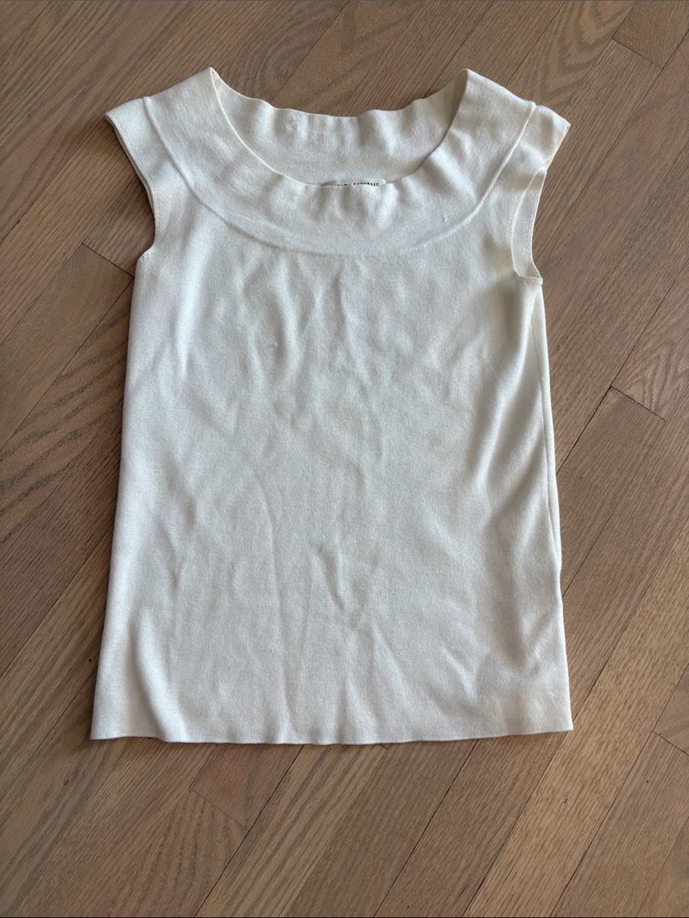 Banana Republic Ivory Short Sleeve Knit Sweater Top Size S